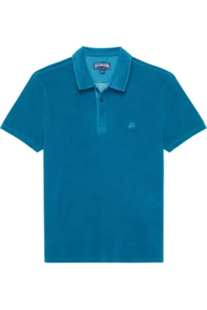 Vilebrequin Top, Herre, Blå, 2XL, Bomuld, Phoenix terry polo shirt