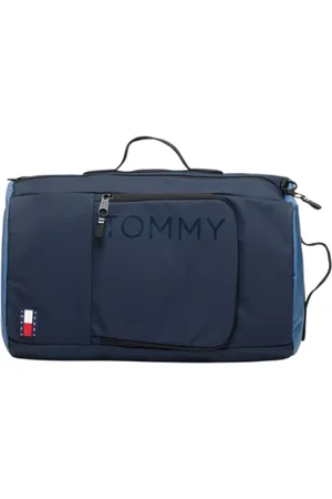 Tommy Hilfiger Taske, Herre, Blå, ONE SIZE, Læder, Alsindet PU Læder Rygsæk - Patchet