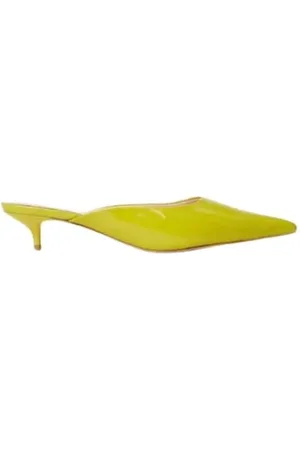 Twin-Set Sko, Dame, Grøn, 41 EU, Vernice Decollete Mules Kitten Heel