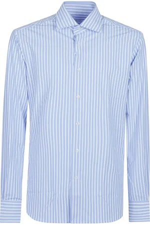 Orian Skjorte, Herre, Blå, XL, Langærmet Slim Skjorte