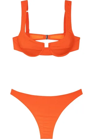 F**K Badetøj, Dame, , L, Bikini Donna Reggiseno med bøjle og Americano faste trusser Fluo 1142-Fo