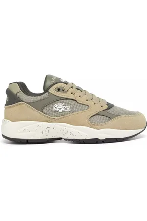 Lacoste Sko, Herre, Flerfarvet, 40 EU, Suede, Vintage Suede Trainers - Khaki