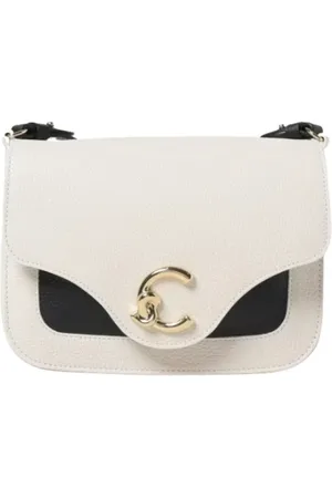 Coccinelle Taske, Dame, Hvid, ONE SIZE, Uld, Hvid Læder Skuldertaske