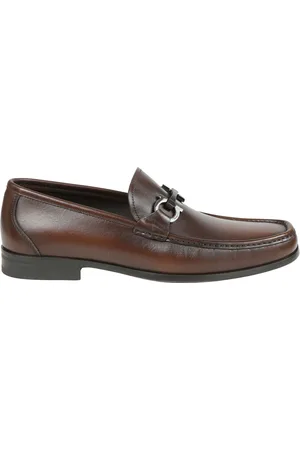 Salvatore Ferragamo Sko, Herre, Brun, 43 EU, Ornamented Gummisål Mokkasiner
