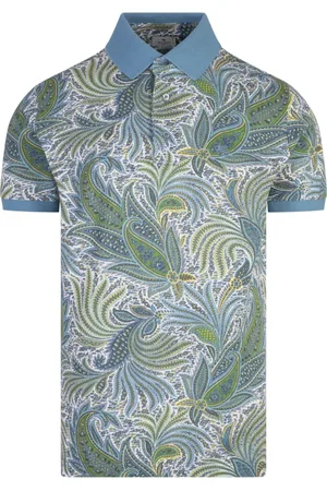 Etro Top, Herre, Flerfarvet, L, Paisley Print Polo Shirt MultiColour
