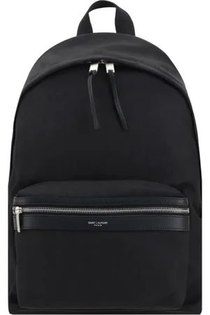 Saint Laurent Taske, Herre, Sort, ONE SIZE, Læder, Urban Style Rygsæk med Læderdetaljer