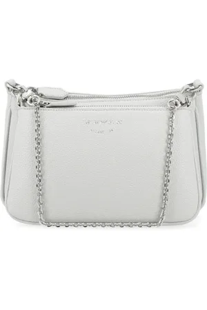 Emporio Armani Taske, Dame, Grå, ONE SIZE, Læder, Vegansk Læder Mini Taske i Perlegrå