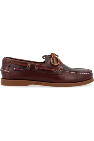 SEBAGO Sko, Herre, Brun, 45 EU, Voksede Docksides Portland Bådesko