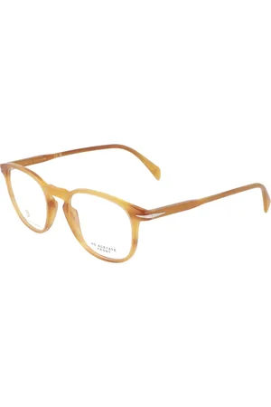 DB EYEWEAR BY DAVID BECKHAM Tilbehør, unisex, Gul, 51 MM, Ikoniske retrostil briller