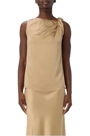 LIVIANA CONTI Top, Dame, , M, Knotted Sleeveless Blouse