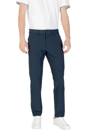 HUGO BOSS Bukser, Herre, Blå, XL, Polyester, Slim Commuter Bukser til Mænd