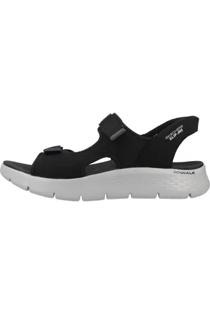Skechers Sko, Herre, Sort, 42 EU, Uld, Flex Flade Sandaler