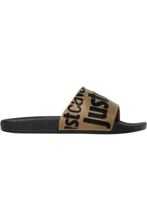 Roberto Cavalli Sko, Herre, Brun, 42 EU, Sorte Afslappede Gummisandaler
