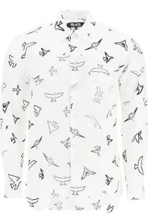 Comme des Garçons Skjorte, Herre, Hvid, S, Bomuld, Afslappet Bomuldsskjorte til Mænd