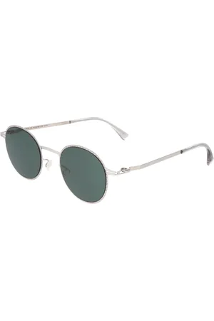 MYKITA Tilbehør, unisex, Grå, 46 MM, Moderne Runde Metal Solbriller Nis