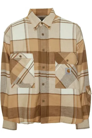 Carhartt Skjorte, Herre, , L, Uld, Herringbone Flannel Arbejdsskjorte
