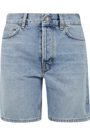 Fiorucci Shorts, Dame, Blå, W28, Denim, Denim Shorts med lige ben design
