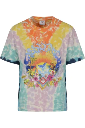 Casablanca Top, Dame, Flerfarvet, S, Uld, Surf Trip Tie Dye T-Shirt