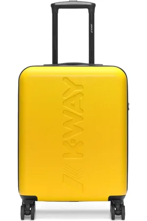 K-Way Kuffert, Dame, Gul, ONE SIZE, Polyester, Rejse Cabin Trolley med 360° Hjul