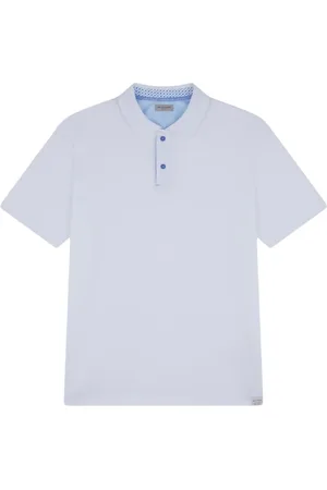 Paul & Shark Top, Herre, Hvid, L, Linned, Blød Jersey Polo med Linnedetaljer