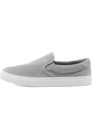 Diemme Sko, Herre, Grå, 45 EU, Uld, Grå Ruskind Slip-On Sneakers