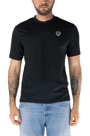 Blauer Top, Herre, Sort, L, Polyester, Piquet JAN T-shirt