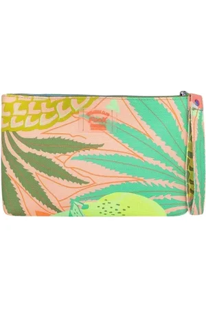 F**K Taske, Dame, Flerfarvet, ONE SIZE, Fantasi Lærred Mini Clutch med Lynlås
