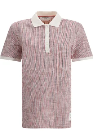 Thom Browne Top, Dame, Lyserød, S, Bomuld, Stribet Polo Mini Kjole