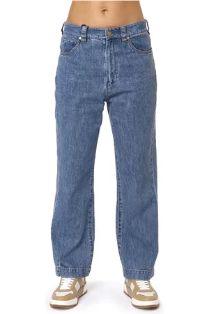 Max Mara Jeans, Dame, Blå, S, Bomuld, Blå Tapered Jeans Cassia