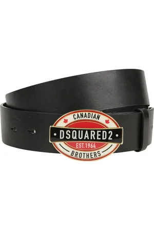 Dsquared2 Tilbehør, Herre, Sort, 100 CM, Uld, Stilfuldt læderbælte
