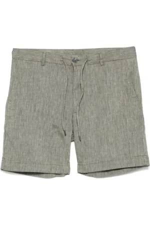 HUGO BOSS Shorts, Herre, Grøn, 3XL, Linned, Linnedshorts med sidelommer og baglommer
