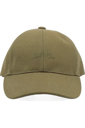 A.P.C. Tilbehør, Herre, Grøn, 56 CM, Bomuld, Grøn Bomuld Baseballkasket Charlie