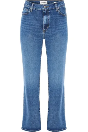 Frame Jeans, Dame, Blå, W26, Denim, Blå Vasket Denim Jeans