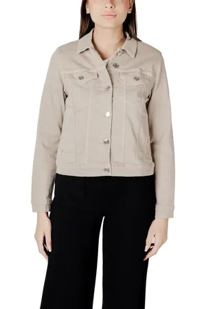 Street one Jakke, Dame, , 2XL, Denim, Denim Jakke med Metallic Knapper
