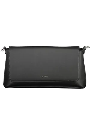 Calvin Klein Taske, Dame, Sort, ONE SIZE, Polyester, Sort Polyester Håndtaske med Justerbar Strop