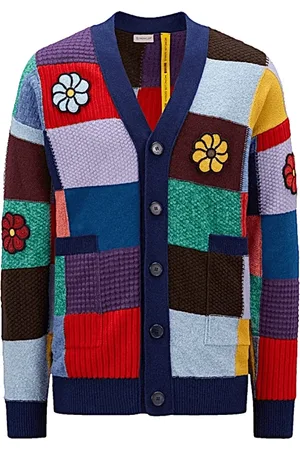 Moncler Strik, Herre, Flerfarvet, XS, Uld, Stilfulde Cardigans til enhver lejlighed