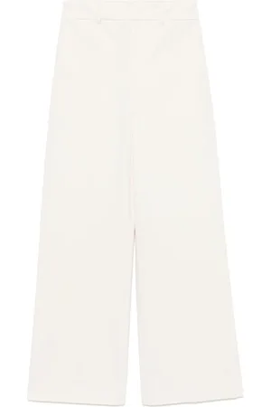 SEMICOUTURE Bukser, Dame, , M, Bomuld, Bianco Naturlige Bomuldsbukser
