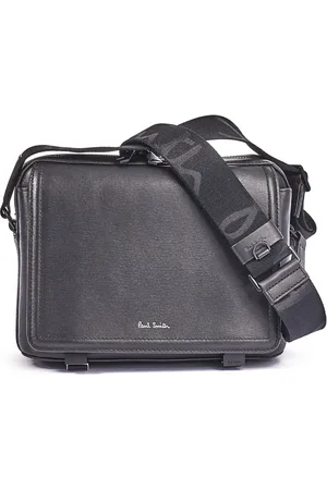 Paul Smith Taske, Herre, Sort, ONE SIZE, Uld, Sort Saffiano Crossbody Taske