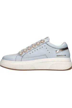 Emanuélle vee Sko, Dame, Blå, 39 EU, Læder, Sneakers Clear