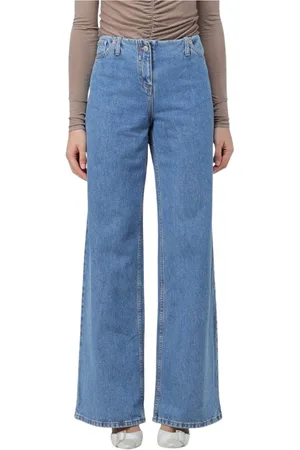 MAGDA BUTRYM Jeans, Dame, Blå, S, Bomuld, Klassiske Blå Wide Leg Jeans