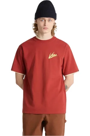 Vans Top, Herre, Rød, S, Bomuld, Brush Script Loose Fit Tee