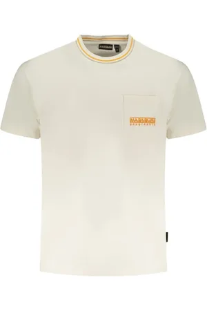 Napapijri Top, Herre, , M, Bomuld, Hvid Bomulds T-shirt med Lomme