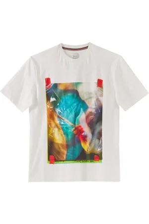 Paul Smith Top, Herre, Hvid, XL, Bomuld, Negativ Foto Grafisk Kortærmet Bomuld T-shirt