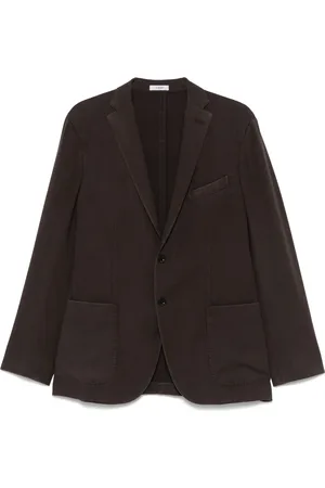 Boglioli Jakke, Herre, Brun, XL, Uld, Uldjakke med 2 knapper
