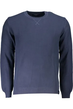 North Sails Strik, Herre, Blå, XL, Bomuld, Blå Bomuld Herre Sweater Moderne Stil