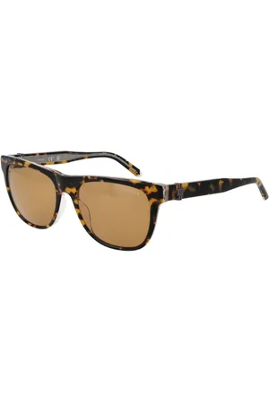 Guess Tilbehør, Herre, Brun, ONE SIZE, Uld, Brun Firkantet Solbriller Acetat Plastik