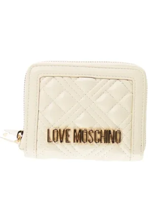 Moschino Tilbehør, Dame, Hvid, ONE SIZE, Uld, Stilfulde Punge & Kortholdere