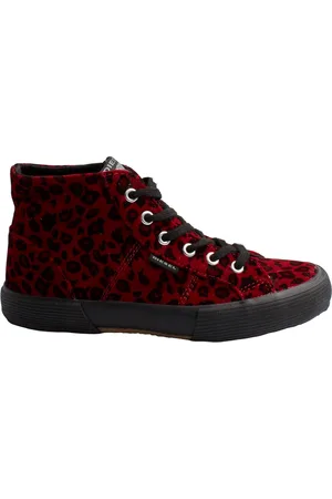 Diesel Sko, Dame, Flerfarvet, 38 EU, Høje urban sneakers med ruskind finish