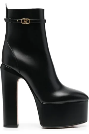 VALENTINO Sko, Dame, Sort, 39 1/2 EU, Uld, Ankelstøvler, Klassisk Stil