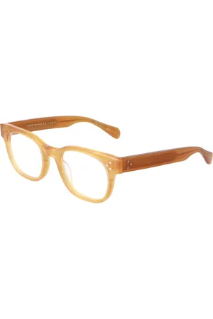 Oliver Peoples Tilbehør, unisex, Gul, 49 MM, Klassiske runde stelbriller